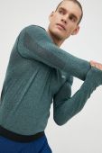 Лонгслів для тренувань Reebok United By Fitness Speed Myoknit колір зелений однотонний