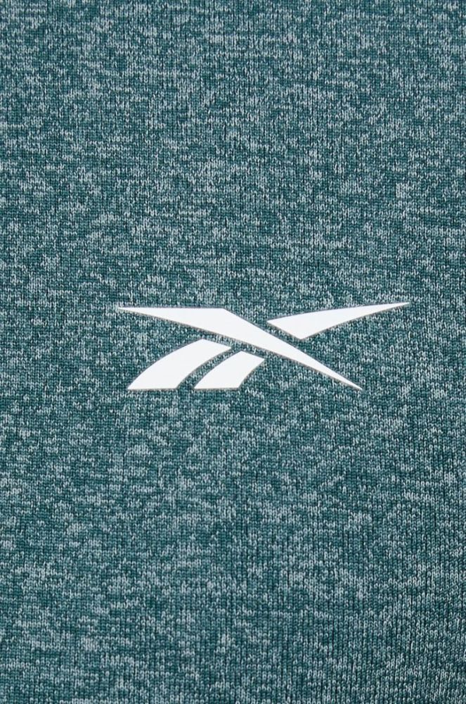 Лонгслів для тренувань Reebok United By Fitness Speed Myoknit колір зелений однотонний фото 6