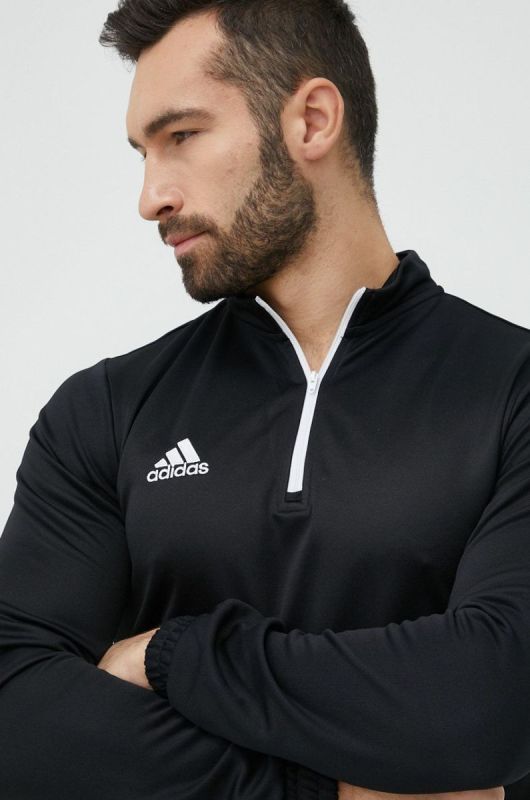 Лонгслів для тренувань adidas Performance Entrada 22 колір чорний однотонний