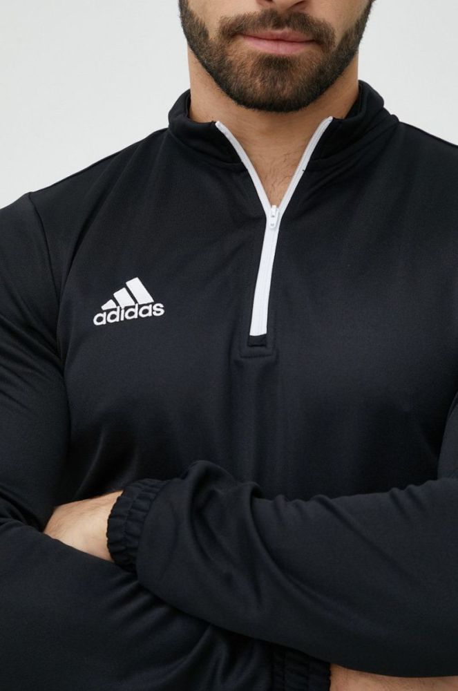 Лонгслів для тренувань adidas Performance Entrada 22 колір чорний однотонний фото 7