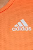 Лонгслів до бігу adidas Performance Own the Run колір помаранчевий однотонний