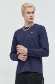 Бавовняний лонгслів Tommy Jeans колір сірий однотонний