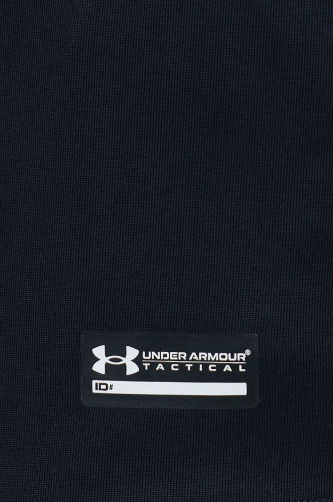 Лонгслів для тренувань Under Armour Tactical колір чорний однотонний фото 5