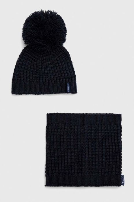 Дитяча шапка і снуд Guess колір синій (2829396)