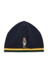 Дитяча шапка Polo Ralph Lauren колір синій з тонкого трикотажу (2665056)