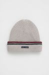Дитяча шапка Pepe Jeans колір сірий з товстого трикотажу