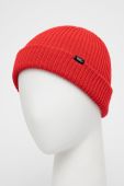 Дитяча шапка Vans колір червоний з товстого трикотажу