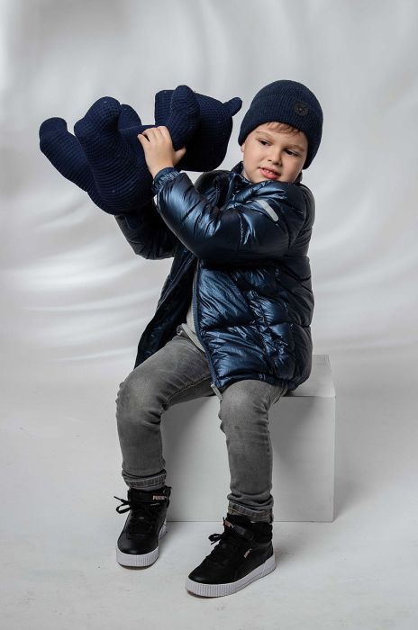 Дитяча шапка Jamiks колір блакитний (2595041)