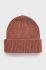 Шапка з домішкою вовни Only колір коричневий з товстого трикотажу