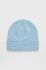 Шапка Only з товстого трикотажу колір блакитний