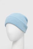 Шапка Only з товстого трикотажу колір блакитний