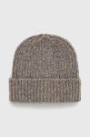 Шапка Only колір бежевий з товстого трикотажу Шапка Only колір бежевий з товстого трикотажу