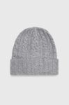 Шапка Only колір сірий з товстого трикотажу Шапка Only колір сірий з товстого трикотажу