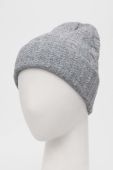 Шапка Only колір сірий з товстого трикотажу