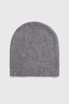 Шапка Vila колір сірий з тонкого трикотажу Шапка Vila колір сірий з тонкого трикотажу