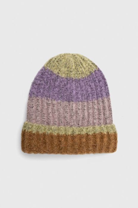 Шапка Pieces колір фіолетовий (2829407)