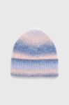Шапка з домішкою вовни Pieces колір блакитний Шапка з домішкою вовни Pieces колір блакитний