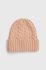 Шапка Pieces колір помаранчевий з товстого трикотажу