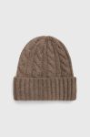 Шапка Pieces колір коричневий з товстого трикотажу (2829411) Шапка Pieces колір коричневий з товстого трикотажу (2829411)