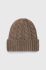 Шапка Pieces колір коричневий з товстого трикотажу (2829411)