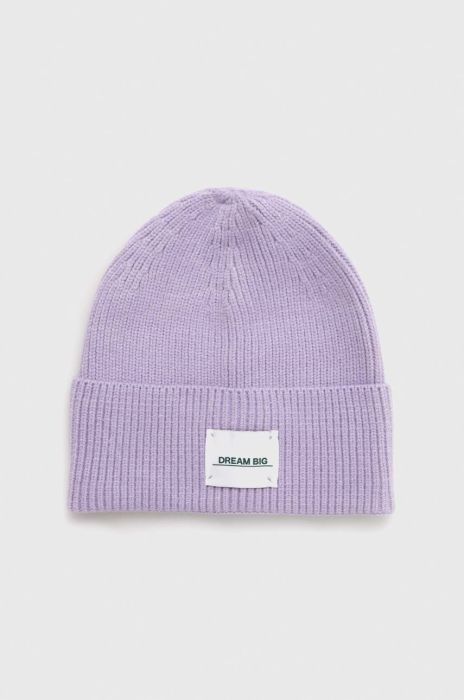 Шапка Pieces колір фіолетовий (2854978)
