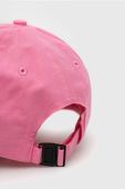 Бавовняна кепка Guess колір рожевий з аплікацією (3157368)