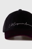 Кепка EA7 Emporio Armani колір чорний візерунок