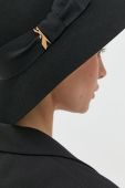 Вовняний капелюх Patrizia Pepe колір чорний вовна (2487216)