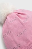 Шапка Liu Jo колір рожевий з тонкого трикотажу (2700887)