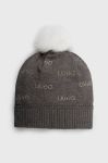 Шапка Liu Jo колір сірий з тонкого трикотажу (2700884) Шапка Liu Jo колір сірий з тонкого трикотажу (2700884)