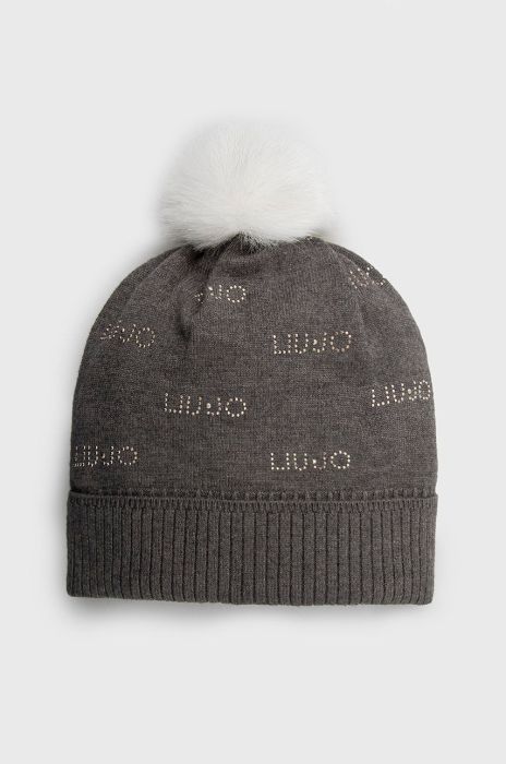 Шапка Liu Jo колір сірий з тонкого трикотажу (2700884)