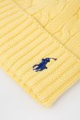 Бавовняна шапка Polo Ralph Lauren колір жовтий з бавовни