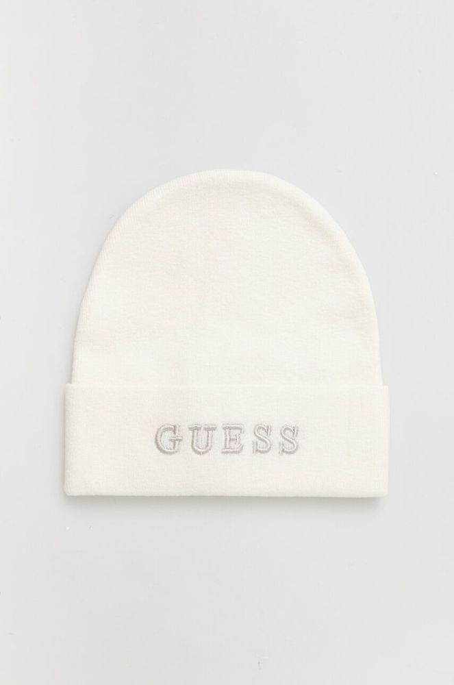 Шапка Guess колір білий (3643289)