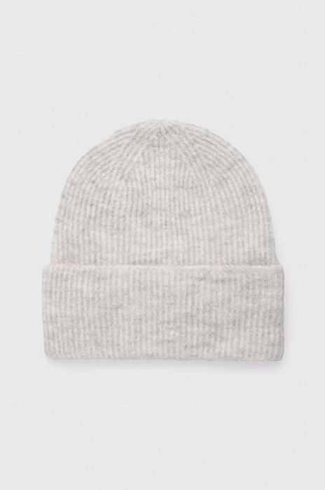 Вовняна шапка Samsoe Samsoe колір зелений з тонкого трикотажу вовна Вовняна шапка Samsoe Samsoe колір зелений з тонкого трикотажу вовна