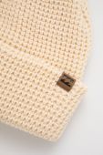 Шапка Billabong колір білий з товстого трикотажу