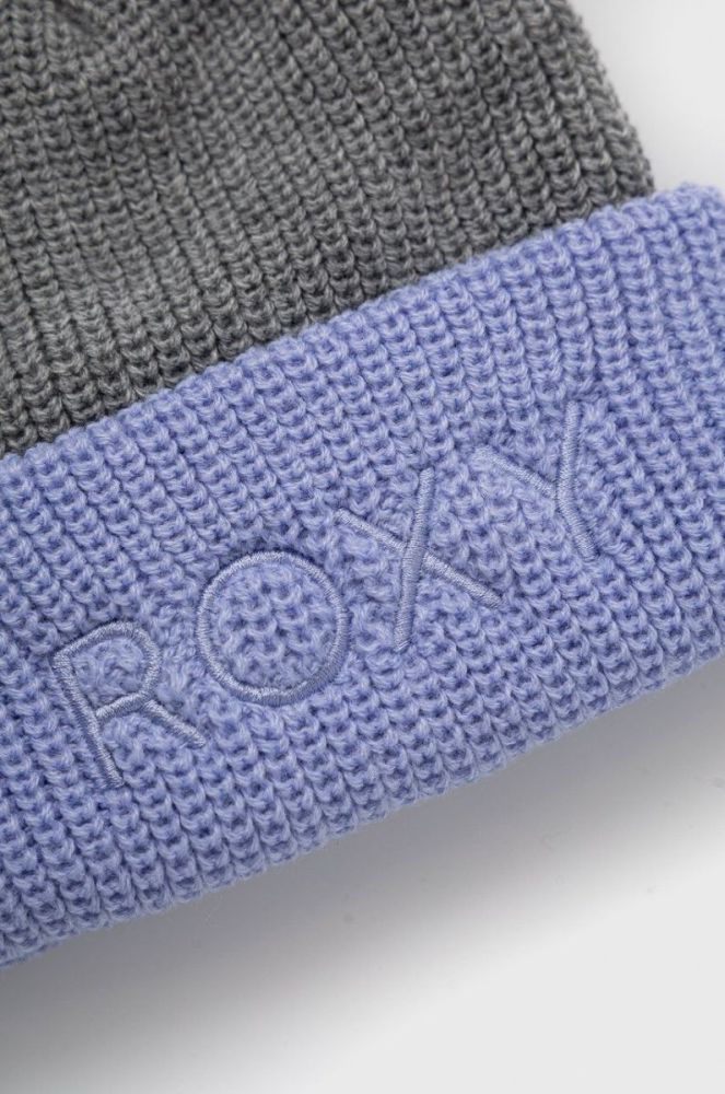 Шапка Roxy Freja колір сірий фото 3