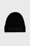 Вовняна шапка BOSS колір чорний вовна (2744116) Вовняна шапка BOSS колір чорний вовна (2744116)