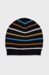 Шапка з домішкою вовни United Colors of Benetton з тонкого трикотажу колір барвистий (2631829) Шапка з домішкою вовни United Colors of Benetton з тонкого трикотажу колір барвистий (2631829)