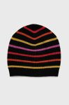 Шапка з домішкою вовни United Colors of Benetton з тонкого трикотажу колір барвистий (2631830) Шапка з домішкою вовни United Colors of Benetton з тонкого трикотажу колір барвистий (2631830)