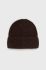 Шапка Ivy Oak колір коричневий з товстого трикотажу вовна