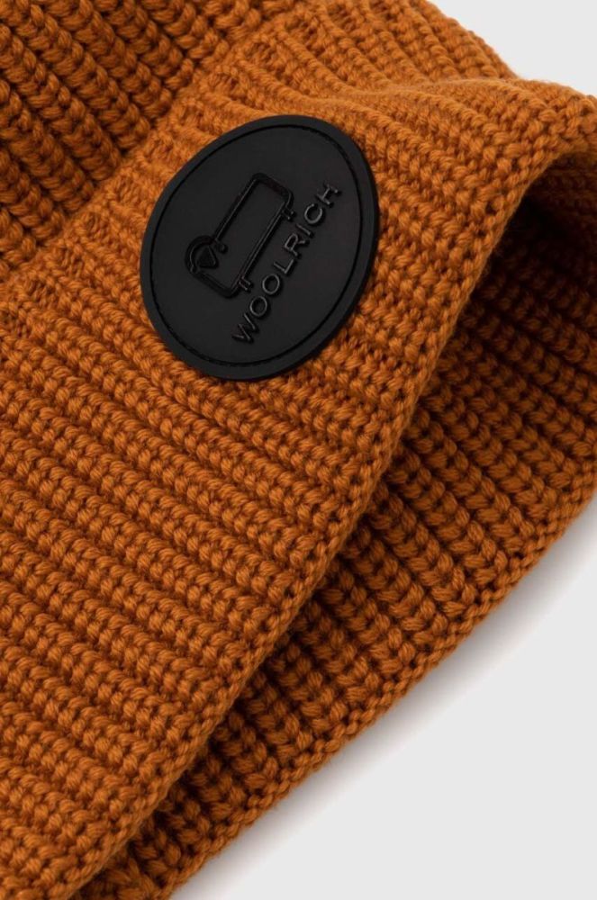 Вовняна шапка Woolrich колір чорний вовна CFWOAC0169MRUF0663-100 фото 2