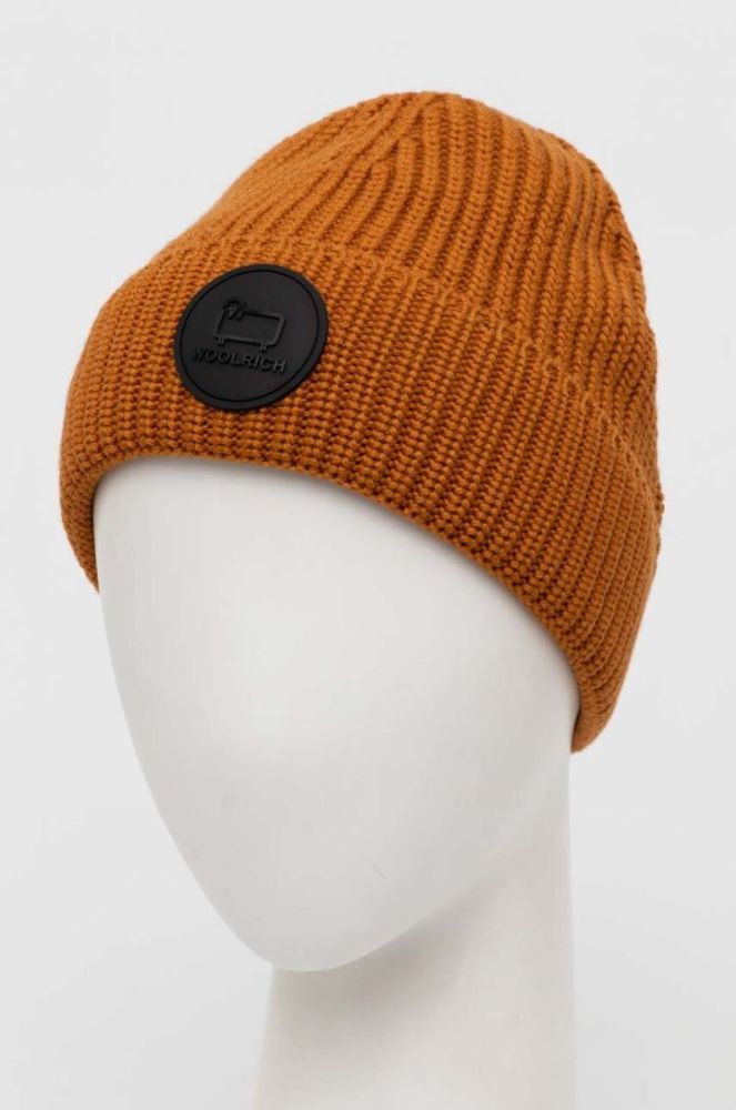 Вовняна шапка Woolrich колір чорний вовна CFWOAC0169MRUF0663-100 фото 3