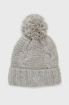 Шапка з домішкою вовни Superdry колір сірий з товстого трикотажу (2655821) Шапка з домішкою вовни Superdry колір сірий з товстого трикотажу (2655821)