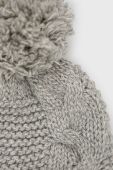 Шапка з домішкою вовни Superdry колір сірий з товстого трикотажу (2655821)