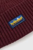 Шапка з домішкою вовни Superdry колір бордовий Шапка з домішкою вовни Superdry колір бордовий