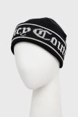 Вовняна шапка Juicy Couture колір чорний вовна