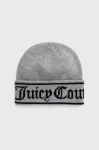 Вовняна шапка Juicy Couture Ingrid колір сірий вовна Вовняна шапка Juicy Couture Ingrid колір сірий вовна