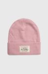 Шапка Rip Curl колір рожевий з товстого трикотажу Шапка Rip Curl колір рожевий з товстого трикотажу