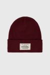 Шапка Rip Curl колір бордовий з товстого трикотажу Шапка Rip Curl колір бордовий з товстого трикотажу