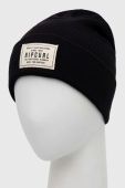 Шапка Rip Curl колір чорний з товстого трикотажу